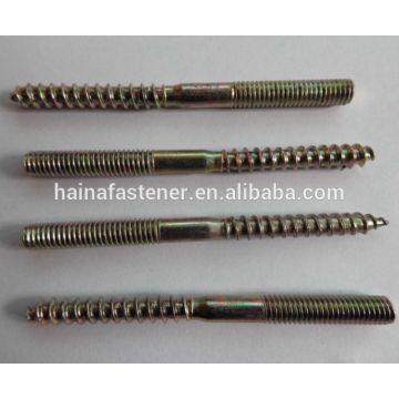 zinc plated half thread wood screw